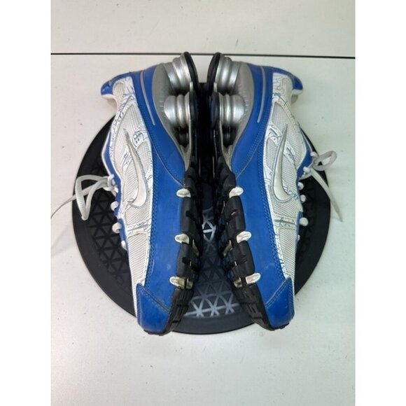 Nike Women's Sz 9.5 Shox Remix+ 331152-114 White Cobalt Blue Silver - Picture 6 of 12